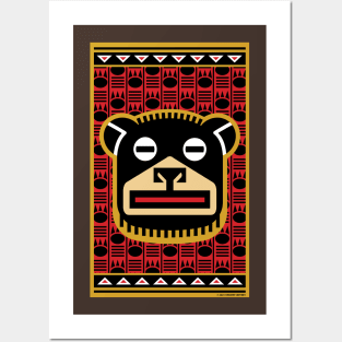 Big Black Bear Emblem Posters and Art